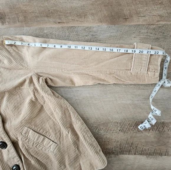 Relativity Women's Tan Corduroy Jacket - Picture 15 of 16